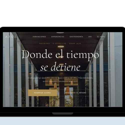 Plantilla Web para Hoteles-Hotel Paraíso Resort