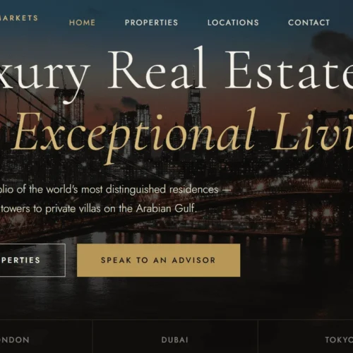 meridian Real Estate Website Template
