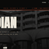 Presentación de template hotel Obsidian de StudioMaria Design, destacando un diseño brutalista y editorial para hoteles boutique