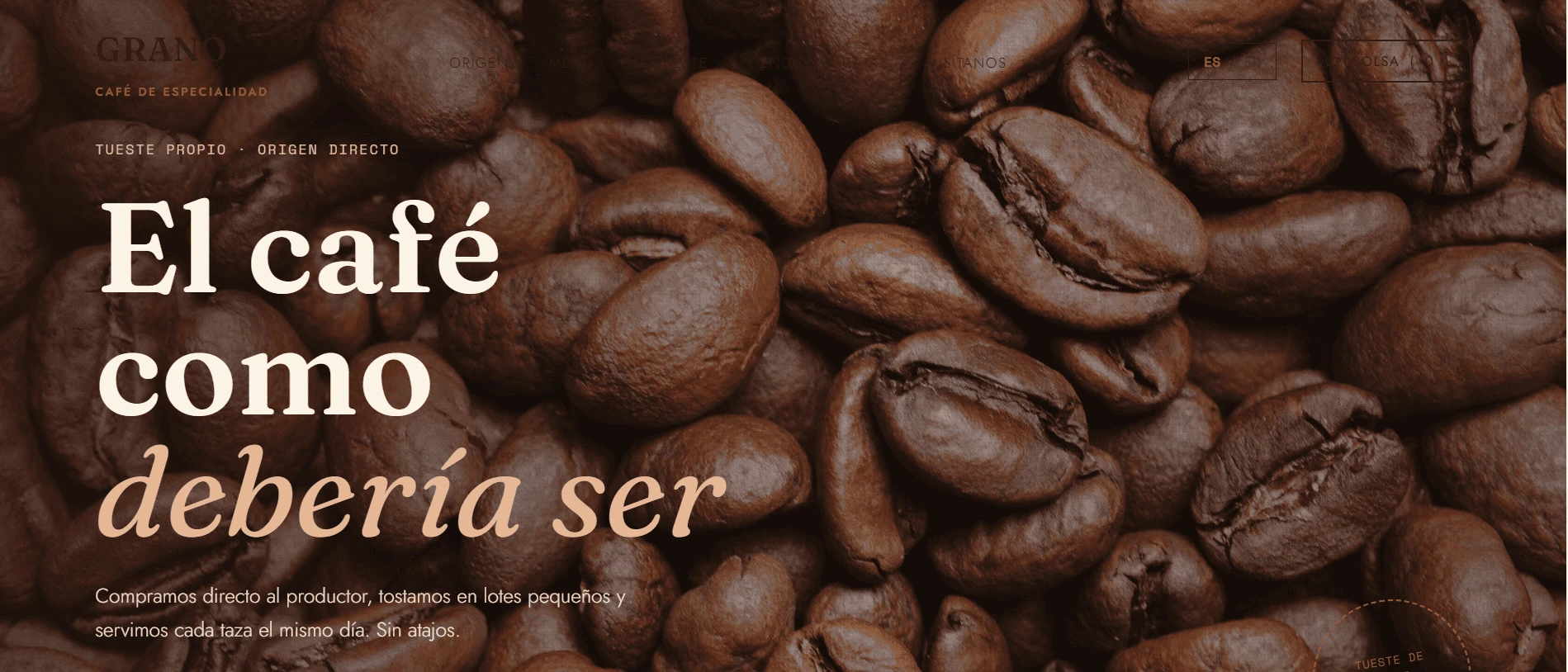 GRANO – Plantilla HTML  para Cafetería de Especialidad