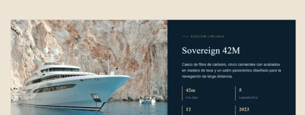 Plantilla HTML para Yates