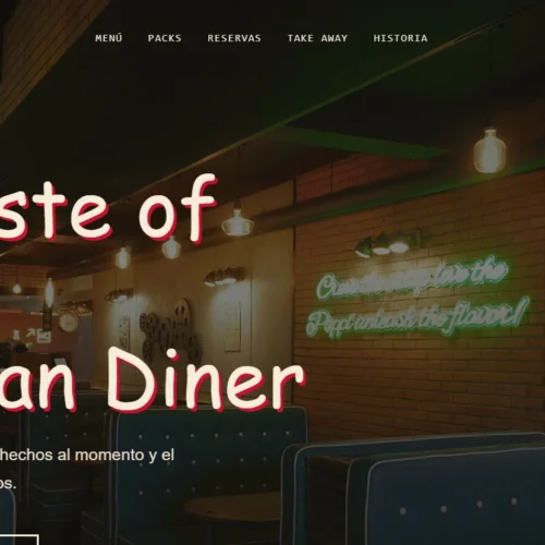 Diner Website Template
