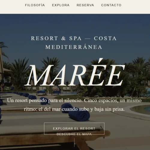 Maree: Minimalist Hotel Website Template