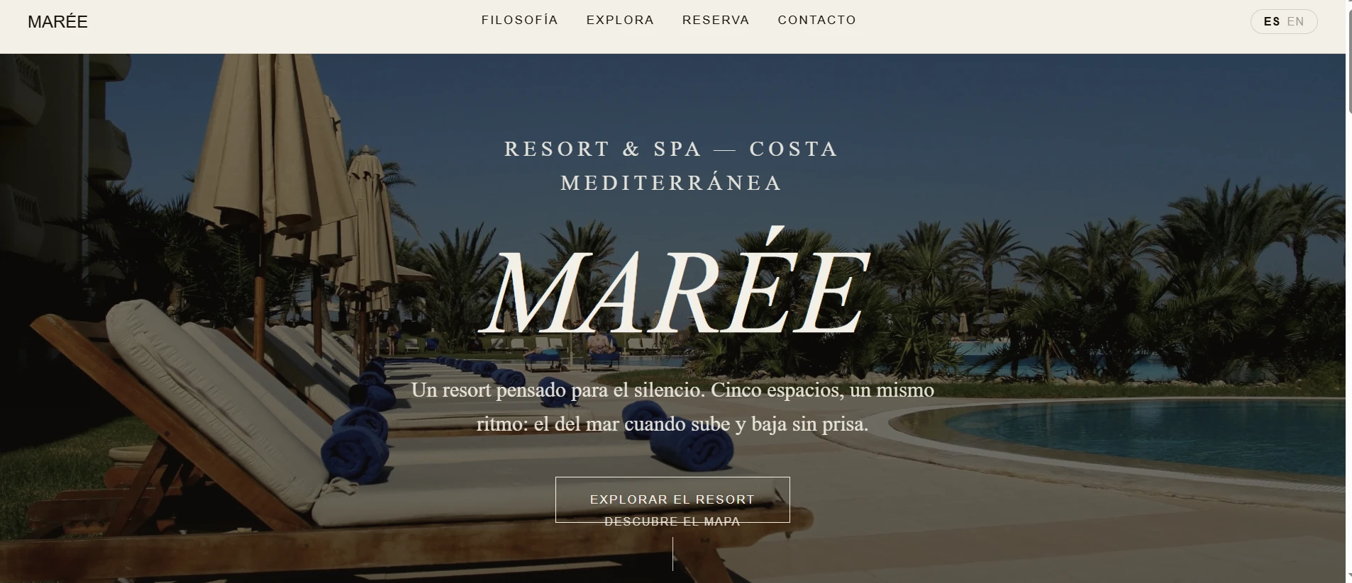 Maree: Minimalist Hotel Website Template