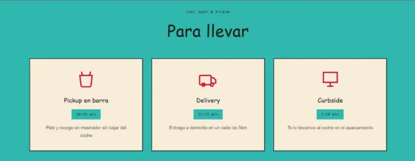 takeaway Diner Website Template